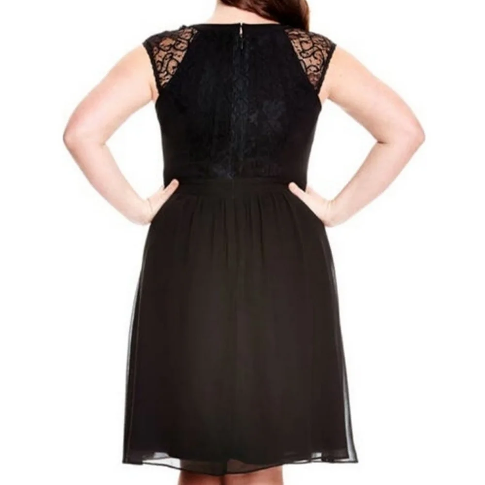 NWT City Chic black "Dark Romance" dress 👗🖤 size XXL - Picture 3 of 7